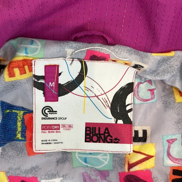 Billabong winter jacket women size M - Picture 2 of 3